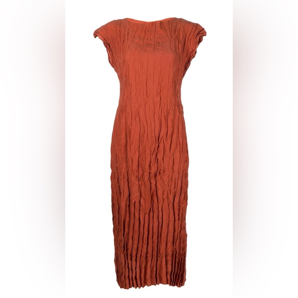 Toteme Burnt Orange Midi Dress